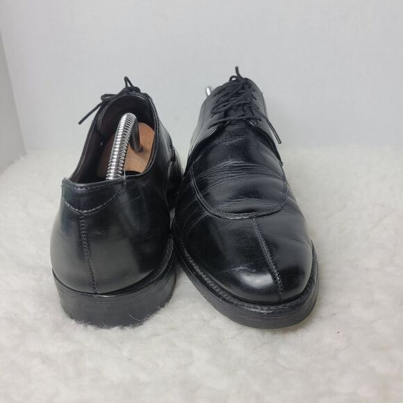 Allen Edmonds Belmont Mens Size 10 Black Leather Split Toe Oxfords Dress Shoes - Picture 6 of 10